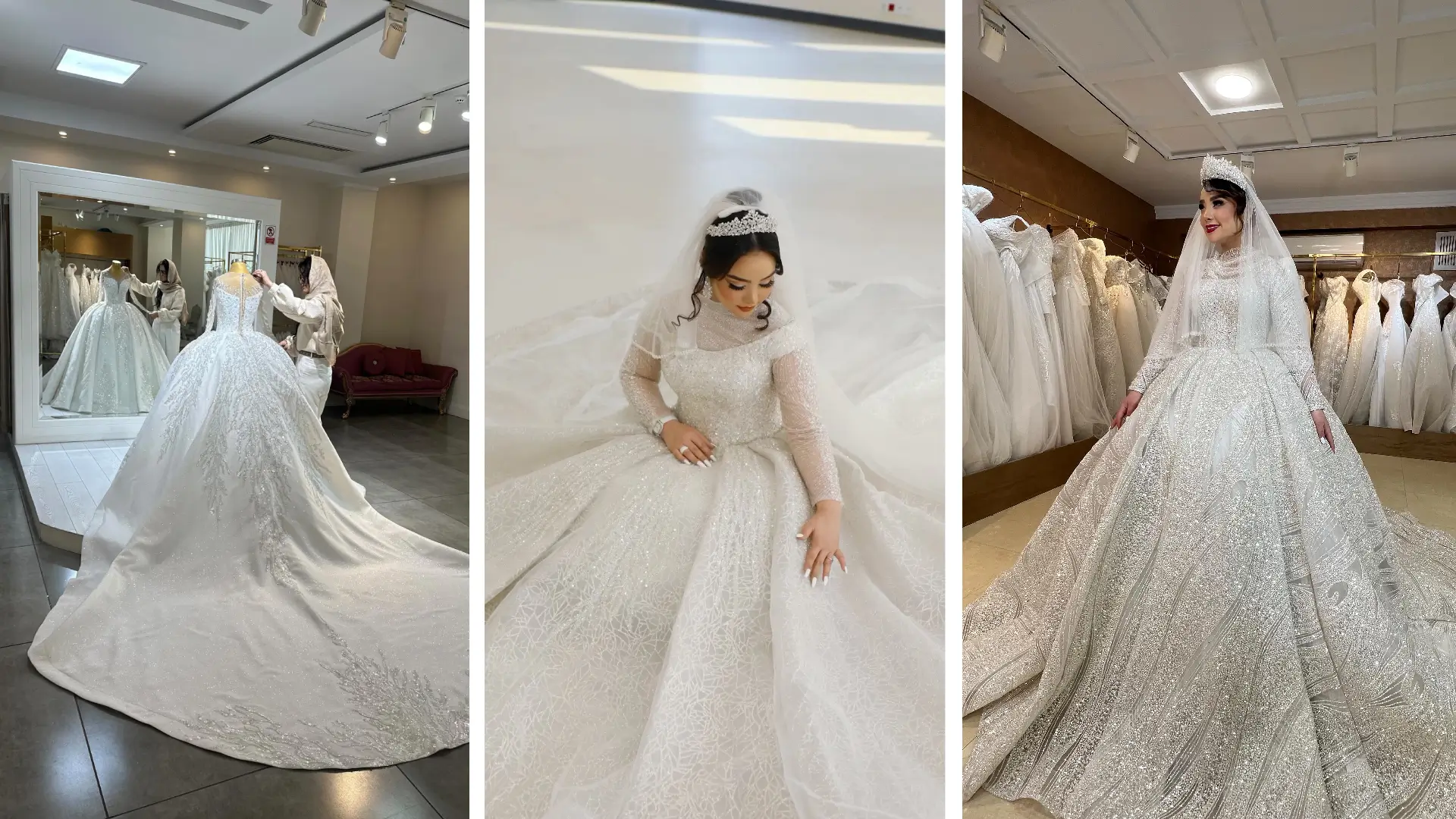 بزرگترین مزون لباس عروس سعادت آباد و تهران