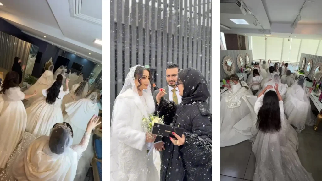 بازدید عروس در سعادت آباد تهران | میکاپ و شینیون عروس با شبنم نظیف