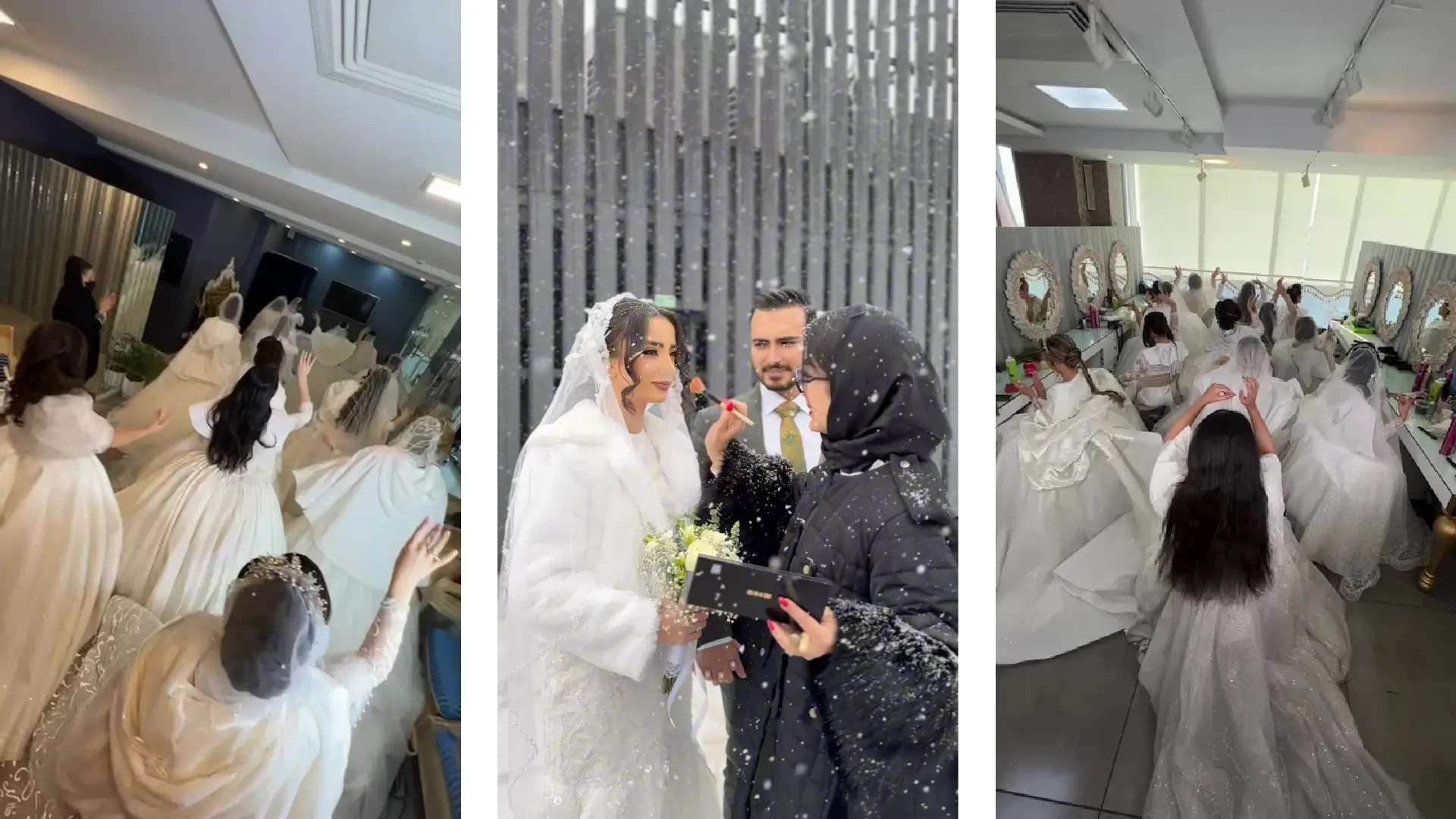 بازدید عروس در سعادت آباد تهران | میکاپ و شینیون عروس با شبنم نظیف