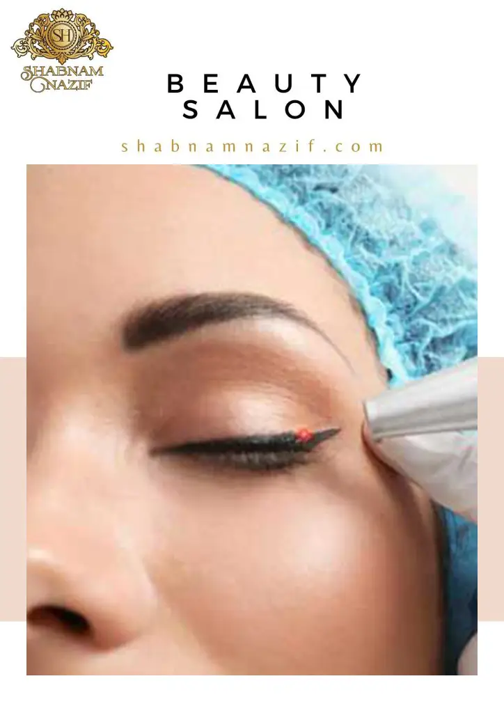 پاک کردن خالکوبی خط چشم با لیزر